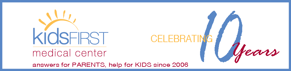 10 Year Anniversary Logo (kidsFIRST Medical Center)
