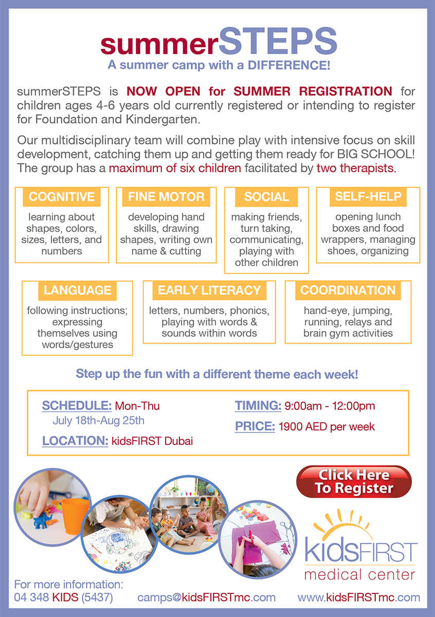 summerSTEPS kidsFIRST Dubai Summer Camp